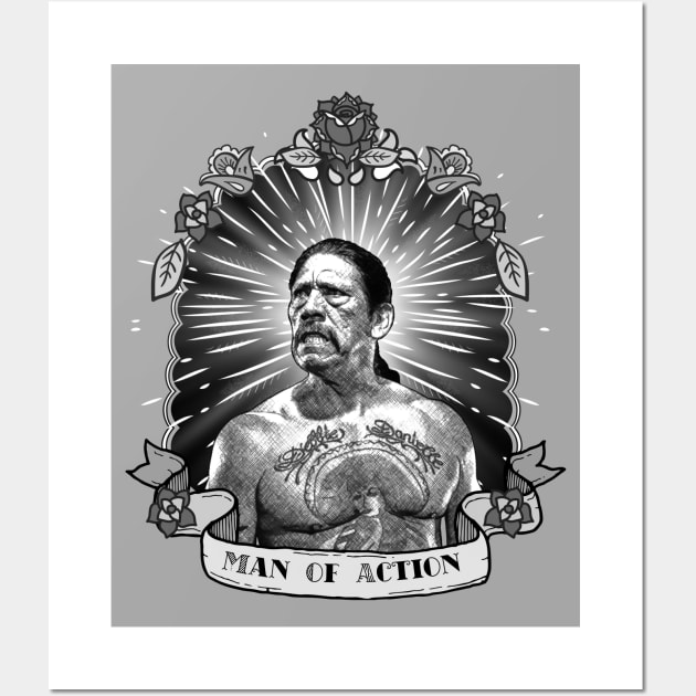 Man of Action - Danny Trejo Wall Art by Ladycharger08